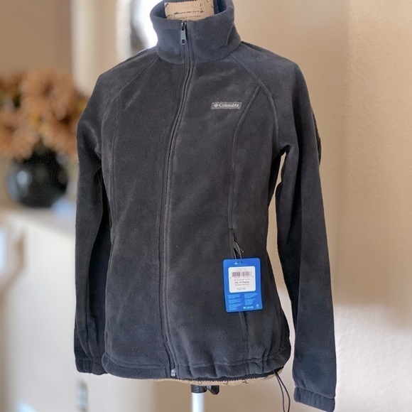 COLUMBIA Benton Springs Slate Grey Fleece Jacket Women’s Size Small Peti… - Picture 9 of 10